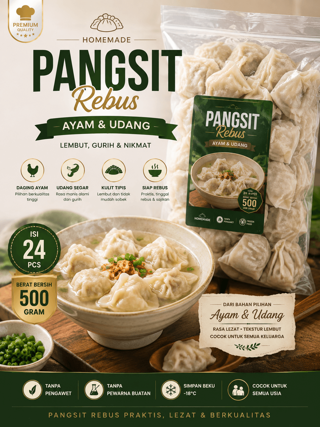 Pangsit rebus