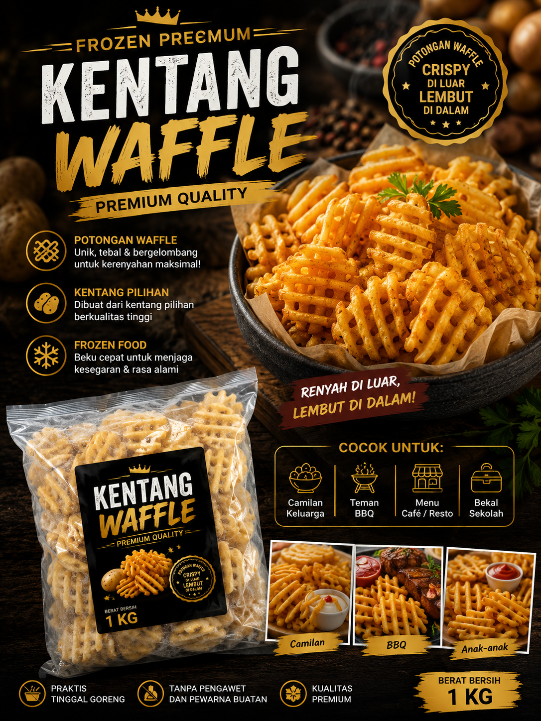 Kentang Waffle BK